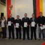 Die anwesenden Jugendwarte erhalten die Urkunden des "Deutschen Nationalpreis 2013"