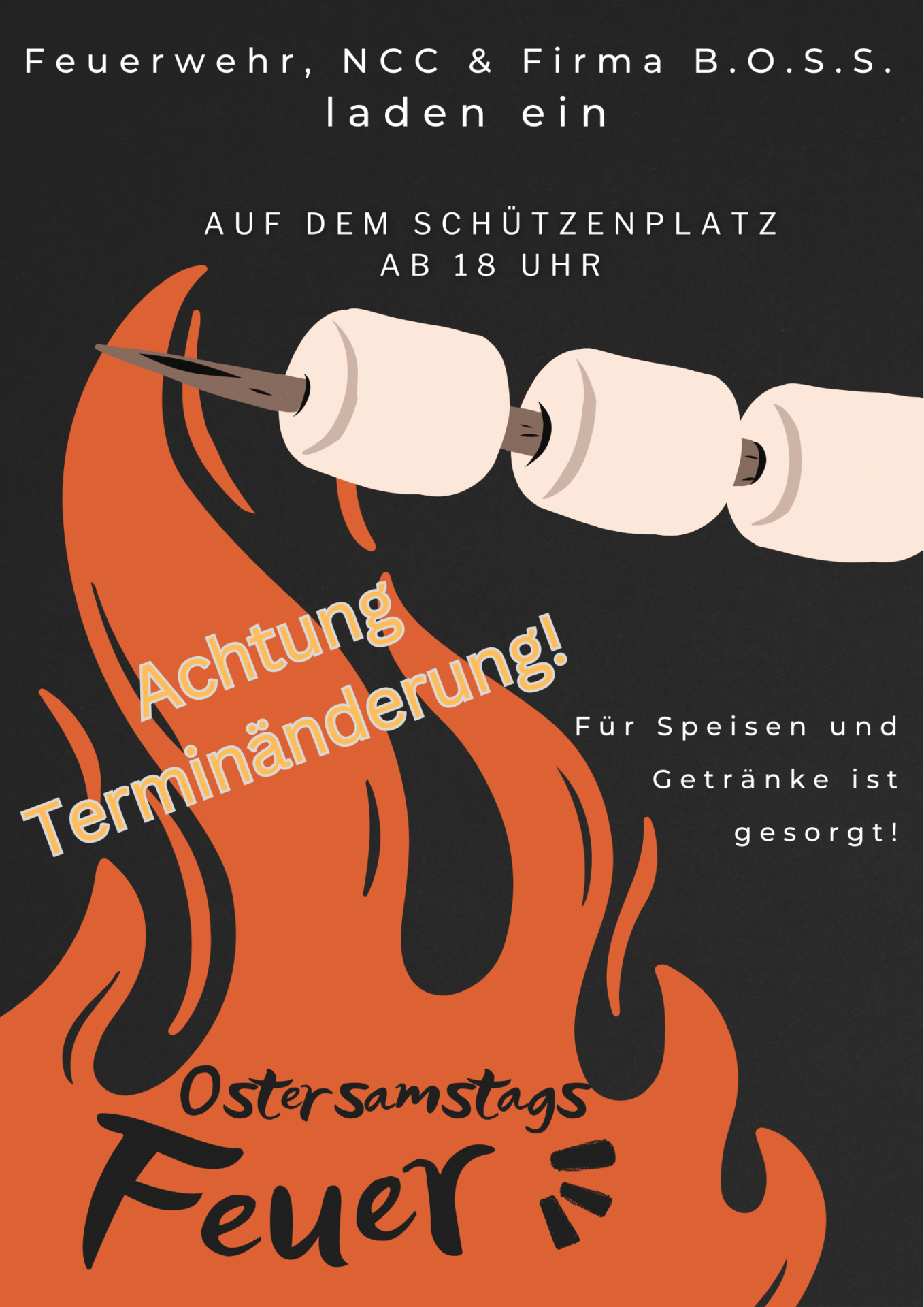 Ostersamstags-Feuer
