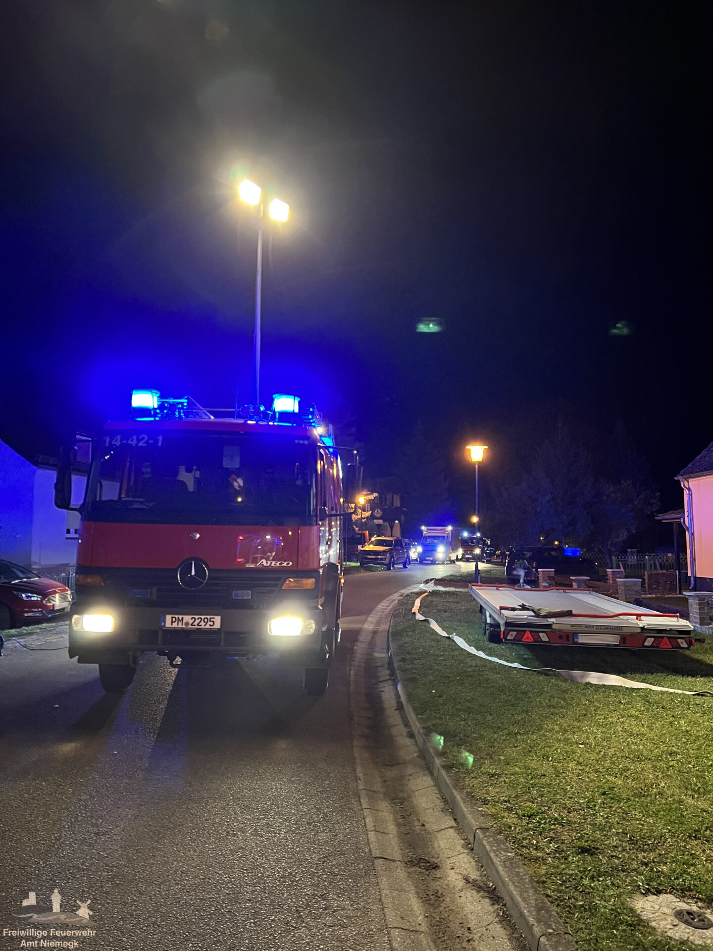 17.11.2023 – Brand Gebäude Groß – Niemegk, Treuenbrietzener Straße