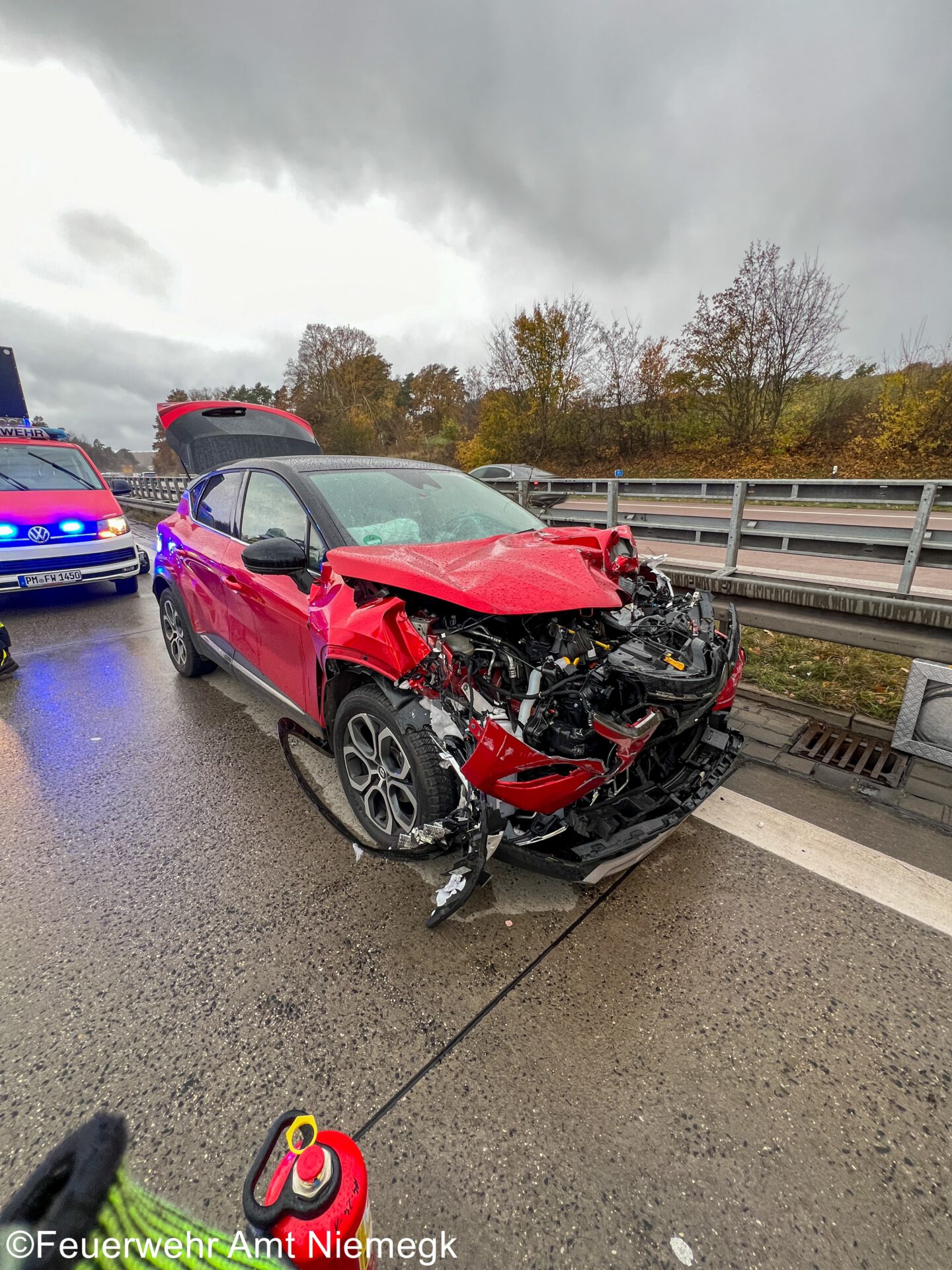 24.11.2023 – Hilfeleistung Unfall – BAB9 AS Klein Marzehns – AS Niemegk