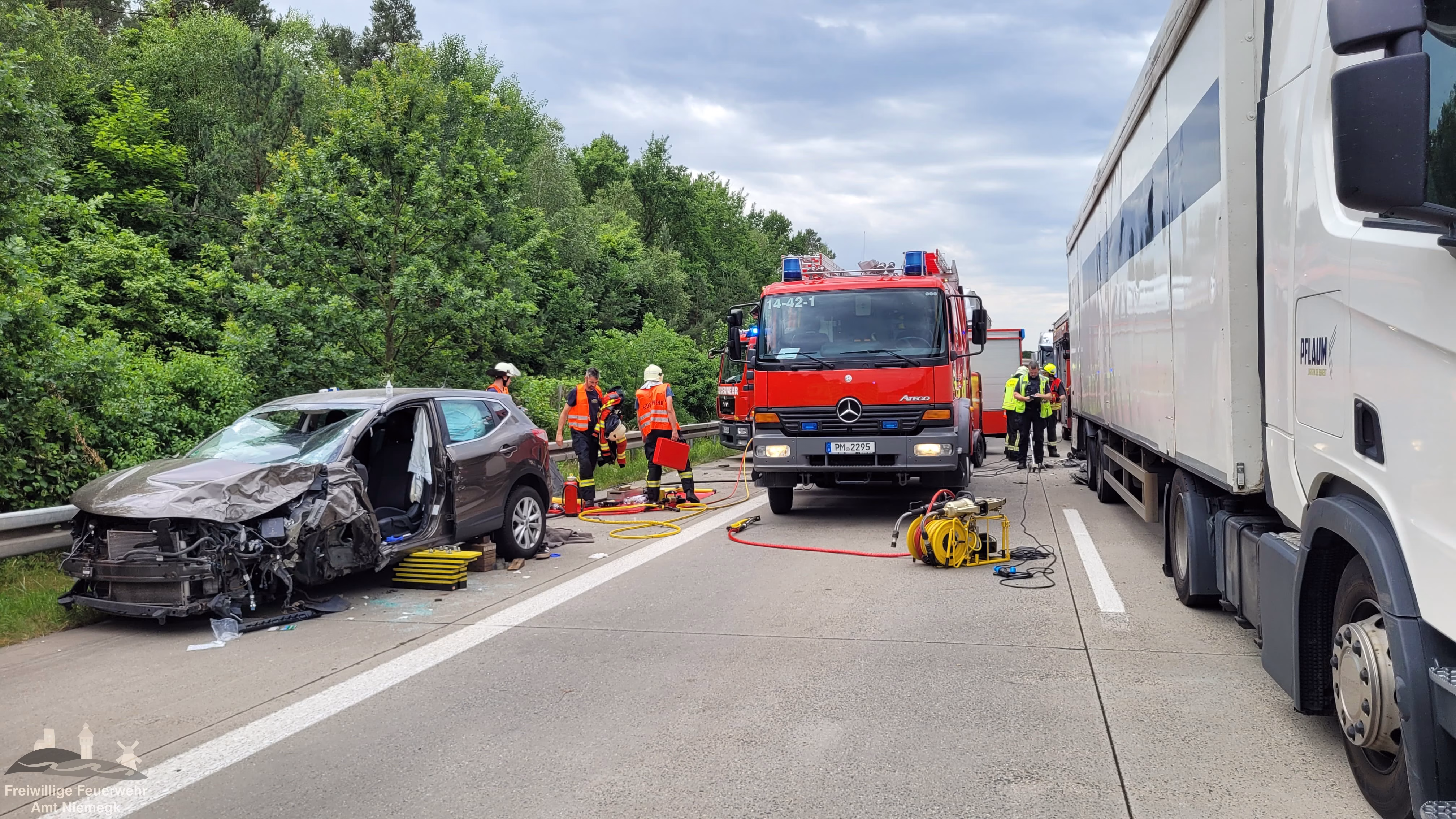 26.06.2025 – Hilfeleistung Klemm – BAB9 AS Klein Marzehns – AS Niemegk