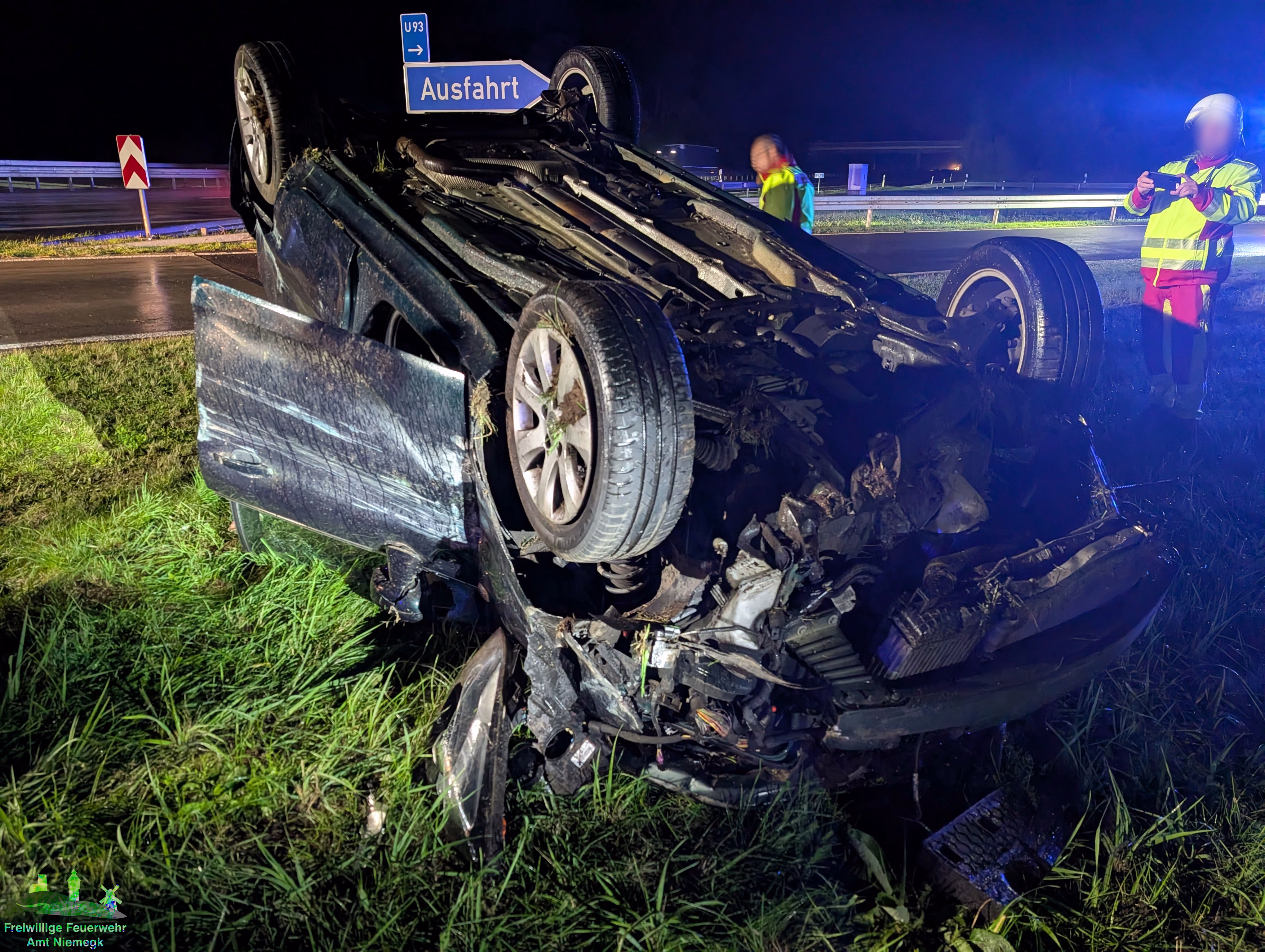 21.09.2025 Hilfeleistung Verkehrsunfall BAB9 AS Klein Marzehns – AS Niemegk